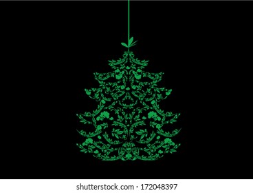 winter tree, snow, christmas