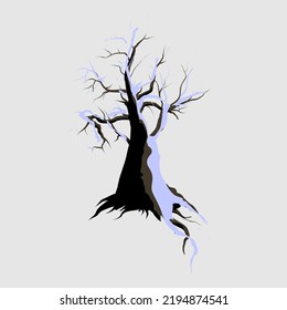 árbol de invierno con nieve, frío y nieve