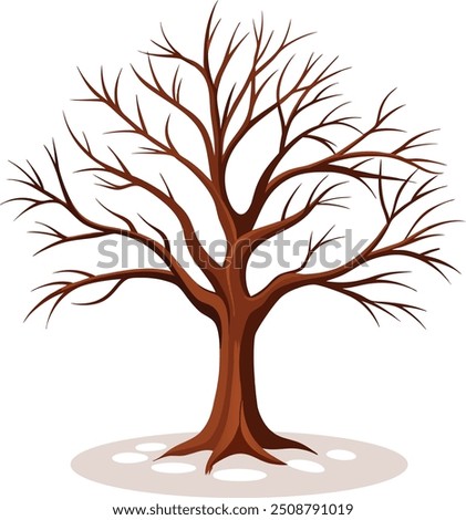 winter tree vector, tree vector, tree clipart