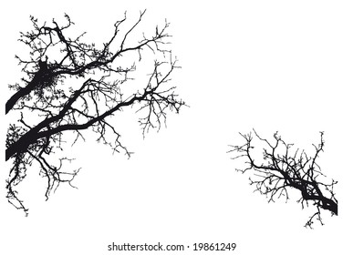 winter tree vector design