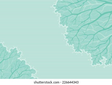 Winter trees. Vector  winter background with many tree branches.  