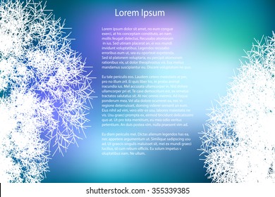 Winter trees  - vector illustration 