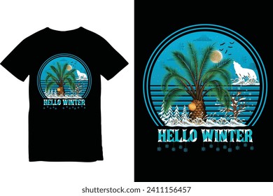 Winter tshirt design, tshirt design ideas