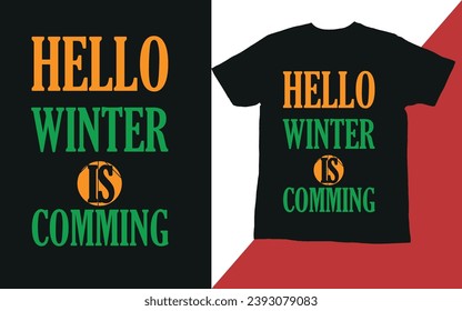 winter tshirt design vector  and typography design 