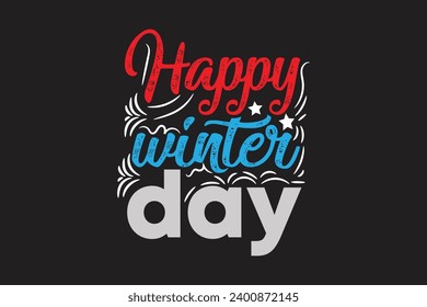 winter t-shirt design vector and typography design