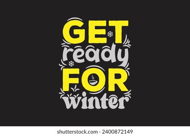 winter t-shirt design vector and typography design