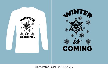 Winter T-Shirt Designs| Designs For Custom Winter T-Shirts