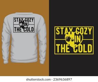 Winter T-shirt Template Design Vector