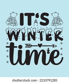 Diseño De Tipografía De Invierno Perfecto Para SVG, Camisetas Y Otros