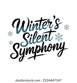 winter typography t shirt design