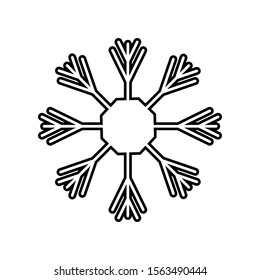 winter vacation snowflakes. white background Sketch vector web eps 10