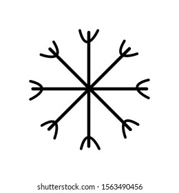 winter vacation snowflakes. white background Sketch vector web eps 10