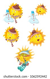 winter vacations, sun, snow