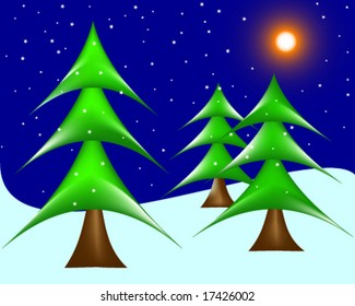 Winter vector