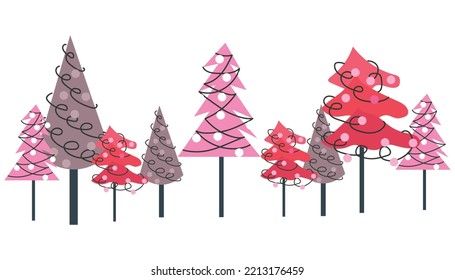 dibujo manual de ilustraciones de arte vectorial de invierno 