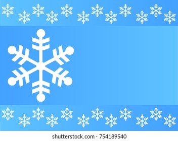 winter vector background blue and white, blue and white snowflakes