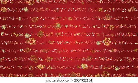 Winter Vector Background with Falling Glitter Snowflakes and Stars. Isolated on Transparent. Festival Snow Twinkly Pattern. Glitter Overlay Print. Winter Party. Design for Poster.