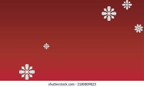 Winter Vector Background with Falling Snowflakes. Isolated on Red Background.  Festival Snow Sparkle Pattern. Snowfall Overlay Print. Winter Sky. Papercut Snowflakes.