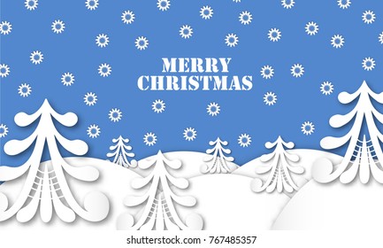 Winter Vector Card Mary Christmas