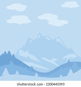 winter vector design illustration banner