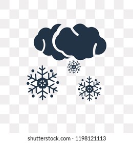 Winter vector icon isolated on transparent background, Winter transparency concept can be used web and mobile