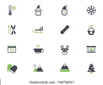 winter vector icons for your creative ideas