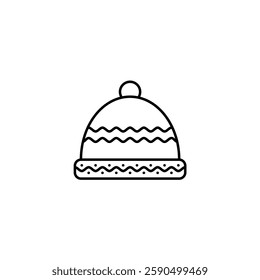 Winter vector line icon icons design