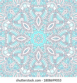 Winter vector mandala art backgroung
