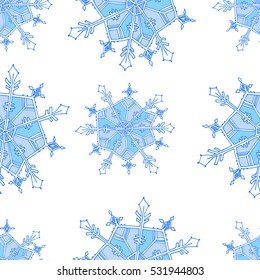 
winter vector ornament, snowflake