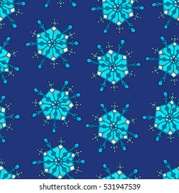 
winter vector ornament, snowflake