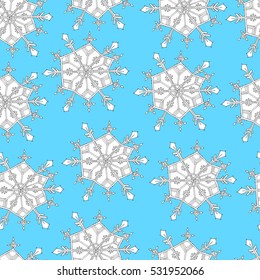 
winter vector ornament, snowflake