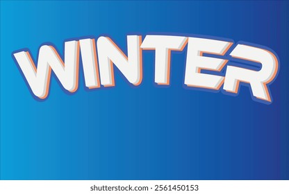 WINTER  VECTOR TEX EFFECT DESIGN