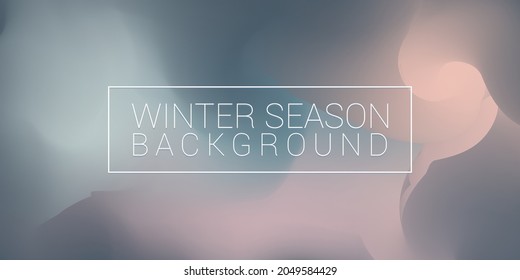 Winter Vibes Color Oil Painting Blur Artistic Texture Background. Wintry Season Acrylic Watercolor Artwork Backdrop Design Banner Template.