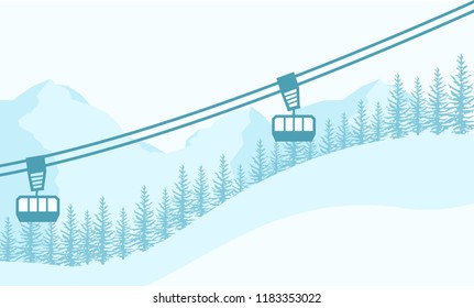 winter view background  