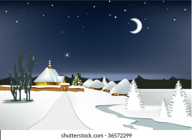 Winter village.
