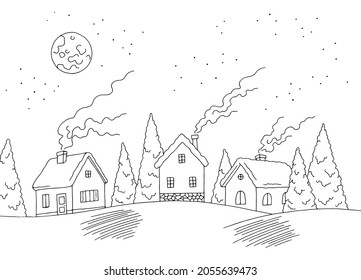 15,427 Village winter black white Images, Stock Photos & Vectors ...