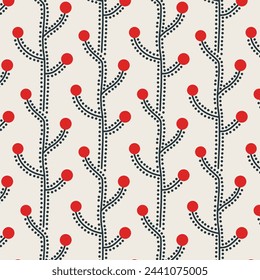 Winter Vines Background In Fabric, Wallpaper and Textures