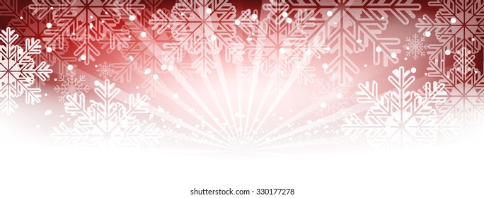 Winter wallpaper with snowflakes and shiny effect/vector illustration