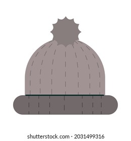 icono de sombrero caliente de invierno aislado