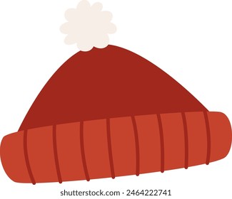 Sombrero caliente de invierno Ilustración vectorial