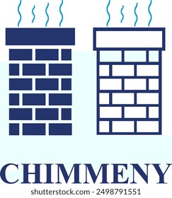 Icono de la casa caliente del invierno fijado con el aislamiento casero, chimenea, área de la llama, radiador aislado en el fondo blanco. Iconos coloridos editables de Clima fresco en estilo de relleno y línea.