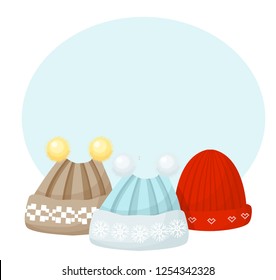 winter warm knitted hats set