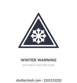 Winter Warning Icon On White Background. Simple Element Illustration From Weather Concept. Winter Warning Icon Symbol Design.