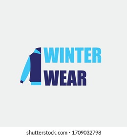 winter wear vector icon cold season jumper hoodie warm fashion icon
