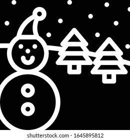 Invierno - Conjunto de iconos del clima. Ilustración vectorial sólida de alta calidad para aplicaciones web y móviles.
