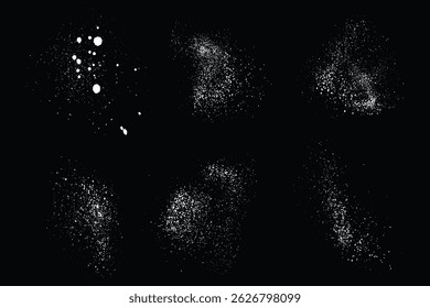 Winter weather white snowflakes falling background design collection