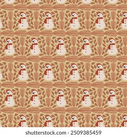 Winter Whimsy seamless vector pattern