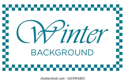 Winter White Background With Bright Colors