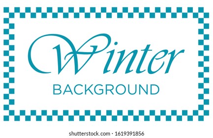 Winter White Background With Bright Colors