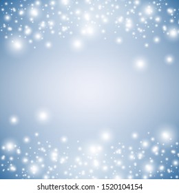 Winter white background christmas made of snowflake and snow with blank copy space for your text, Vector illustration